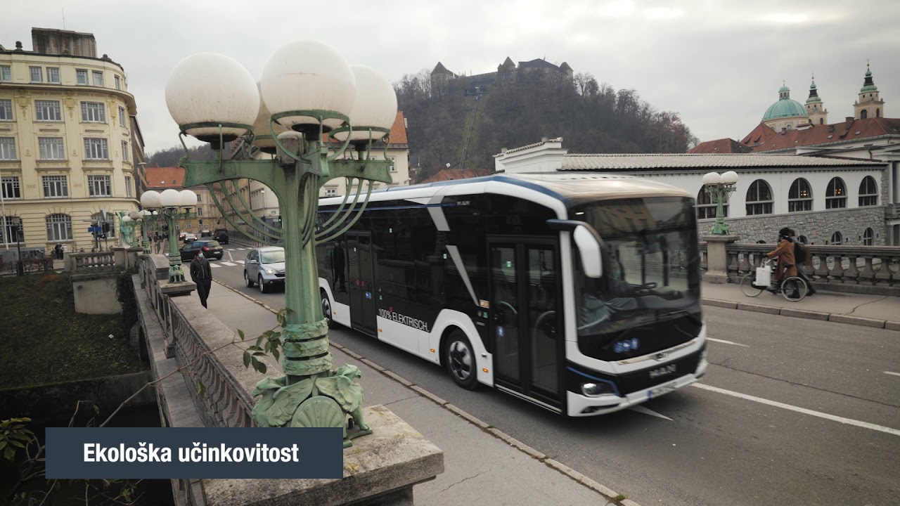 Prvi test električnega mestnega avtobusa MAN Lion's City E by LPP