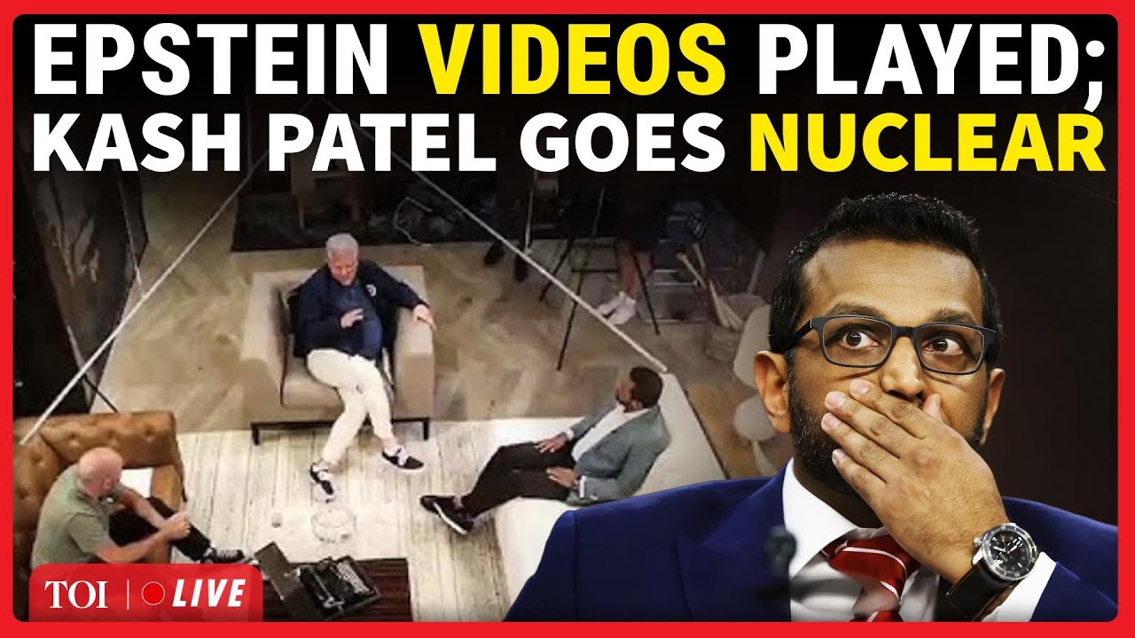 Kash Patel's Epstein Video Played In Congressional Hearing; Watch His Outburst | Trump News Today