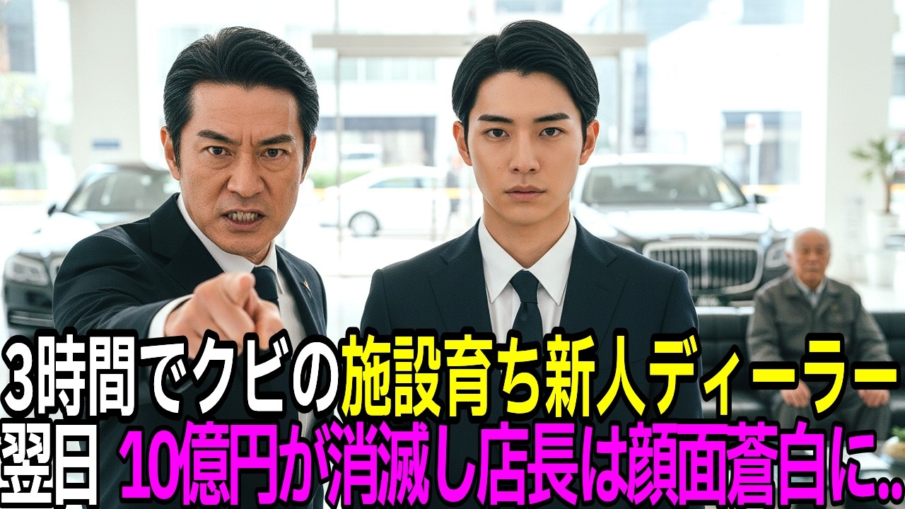 【スカッと】初出勤から3時間で解雇された児童養護施設出身の高卒新人ディーラー。翌日、10億円の売上が消え去り店長が青ざめる…【朗読】