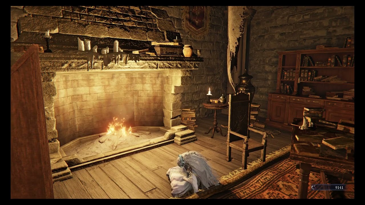 Resting in the Roundtable Hold during a storm...