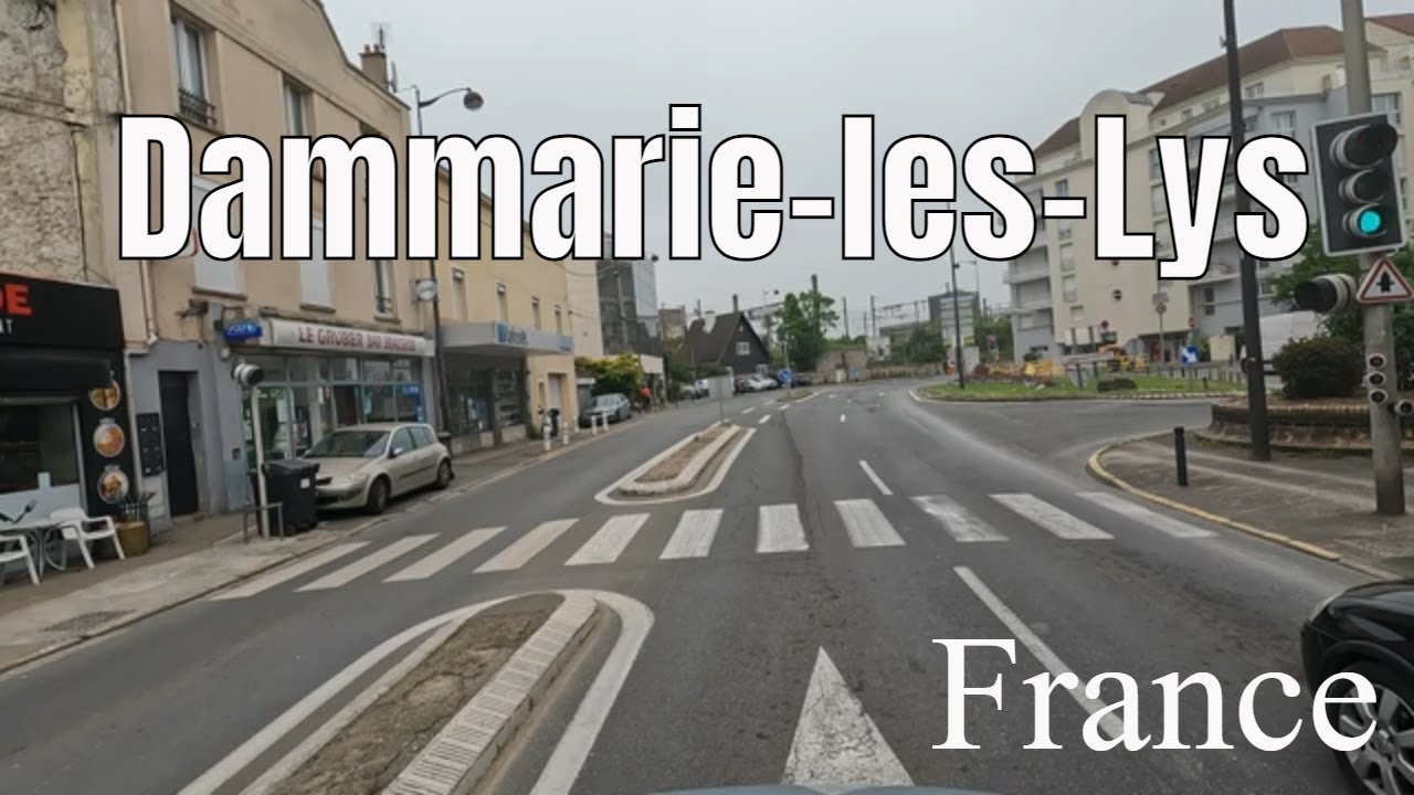 Dammarie-les-Lys 4k - Driving- French region