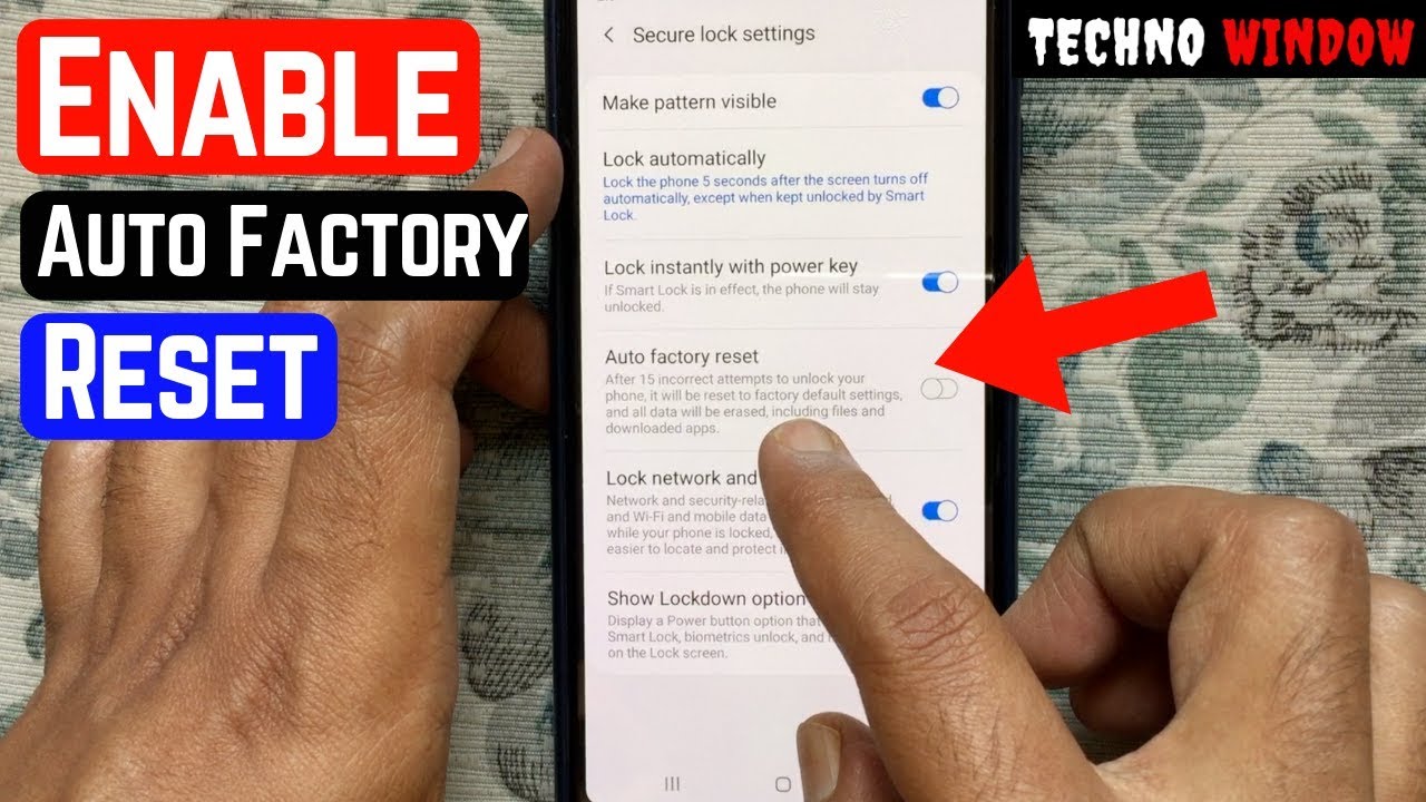 How to Enable Auto Factory Reset on Samsung Galaxy A7 (2018)