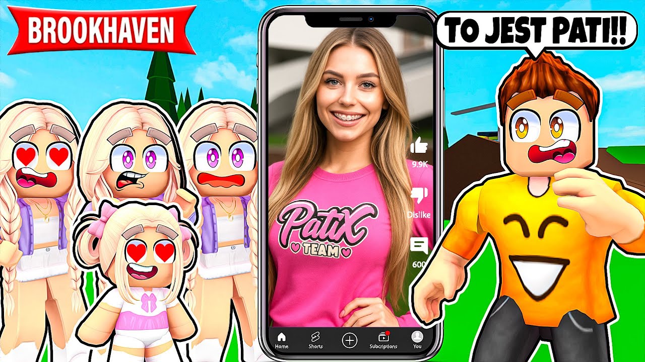 NASZE TWARZE w PRAWDZIWYM ŻYCIU... na BROOKHAVEN w ROBLOX! ❤️