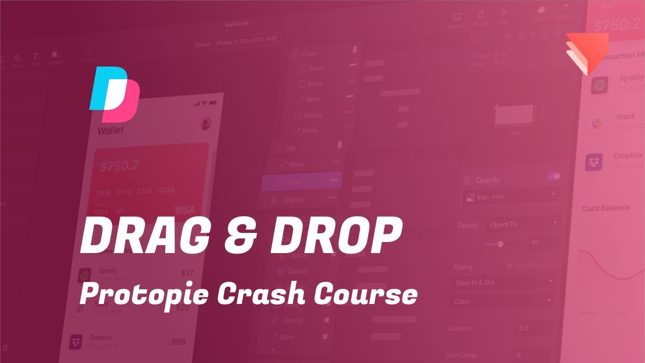 Protopie Crash Course ( 2020 ) : Drag and Drop p8