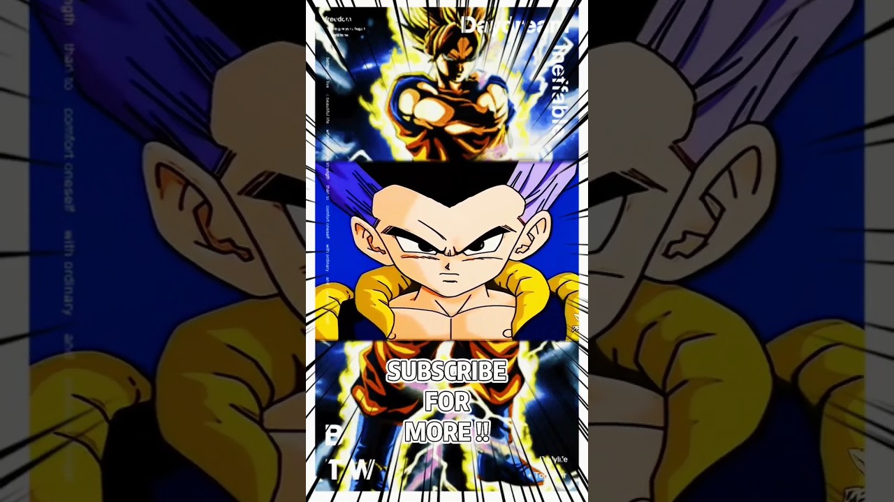 Trunks and Goten first time fusion scene edit🔥in 4k | Dragon Ball Edit 