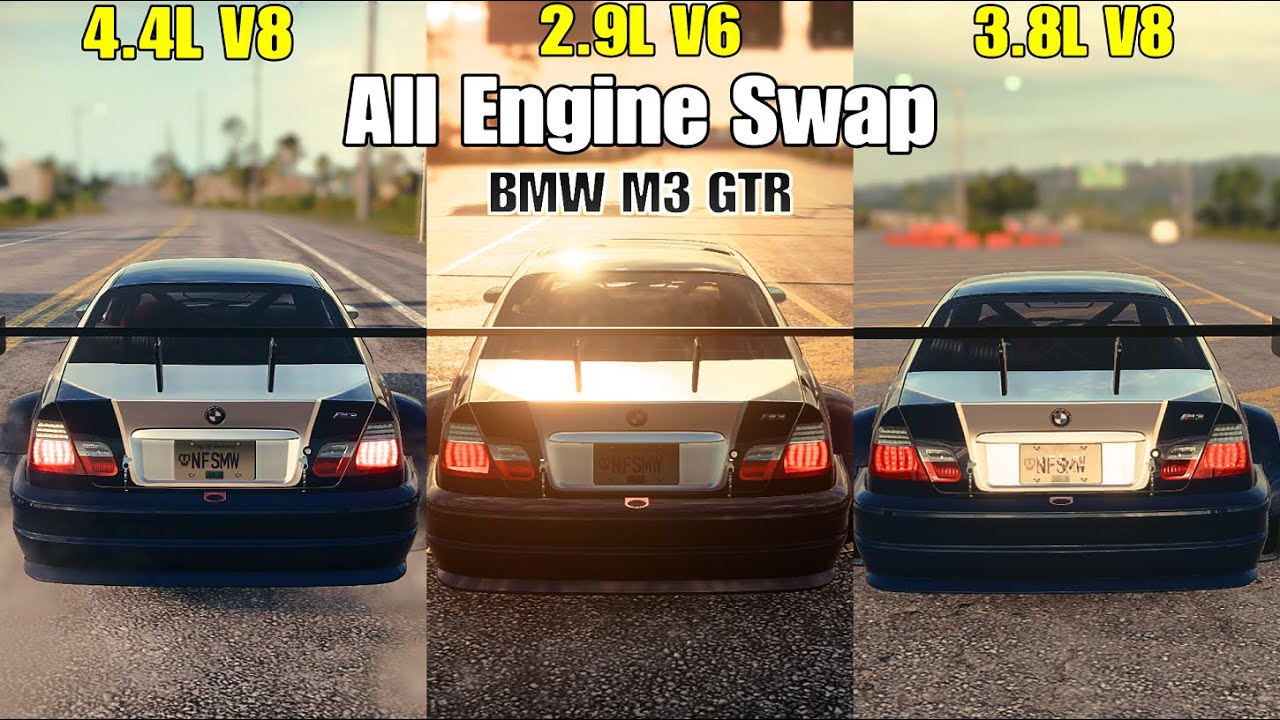 BMW M3 GTR All Engine Swaps - NFS Heat