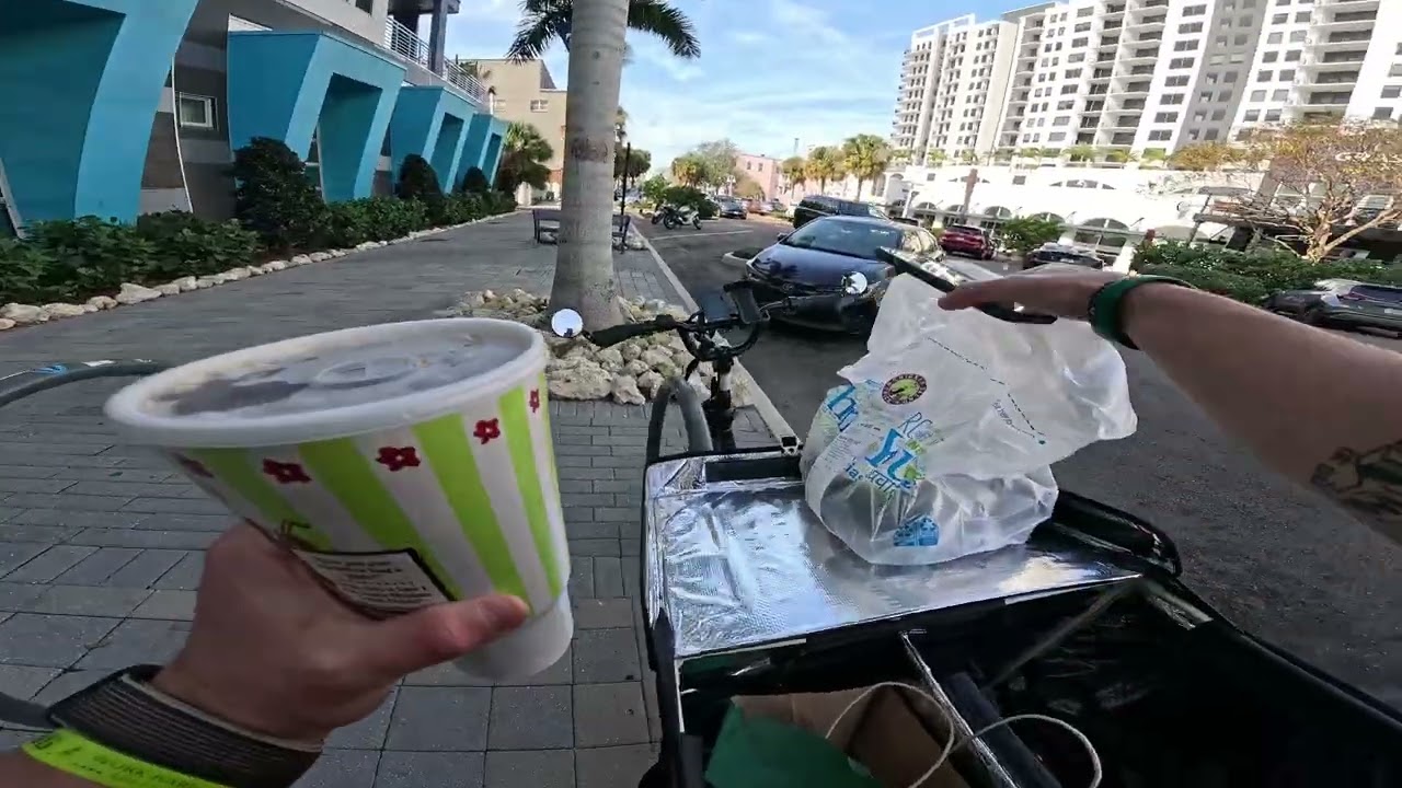Delivering on e-bike