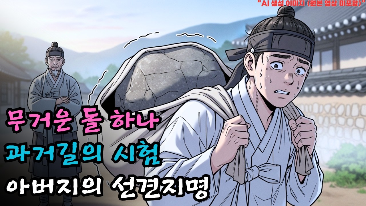 [야담] 아들의 봇짐에 '돌덩이'를 넣은 아버지, 그 소름 돋는 이유 | 야담 |옛날이야기 |민담 |전설 | 설화