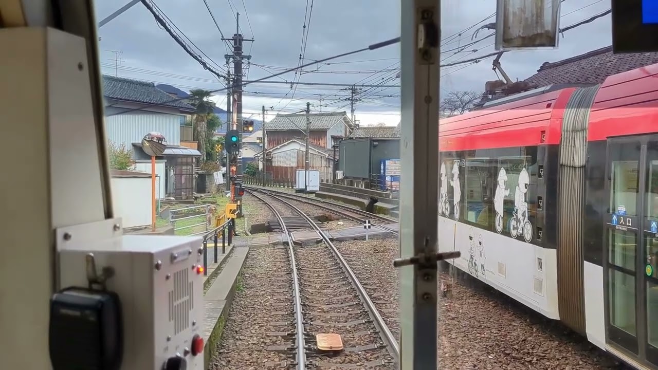 今回は、 初 実写だと!?です！！ 福井鉄道に乗車！！