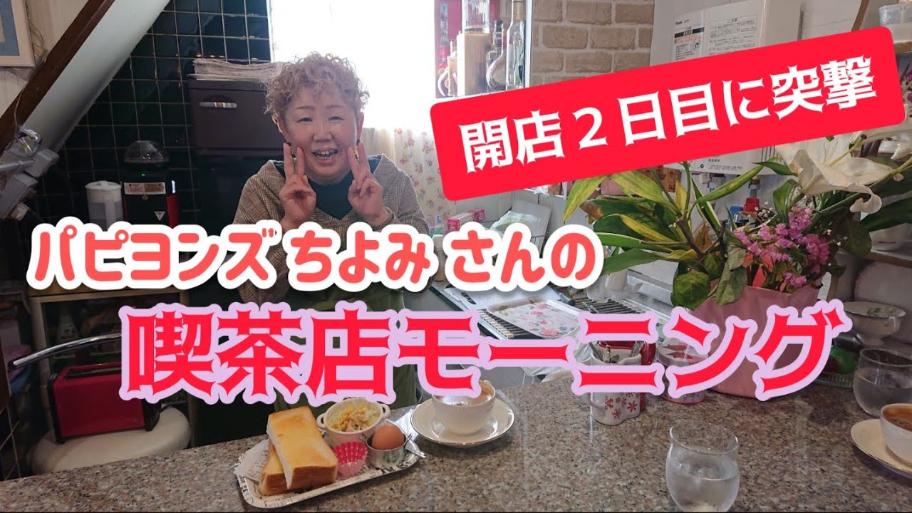【開店2日目に突撃】パピヨンズちよみさんの喫茶店モーニング