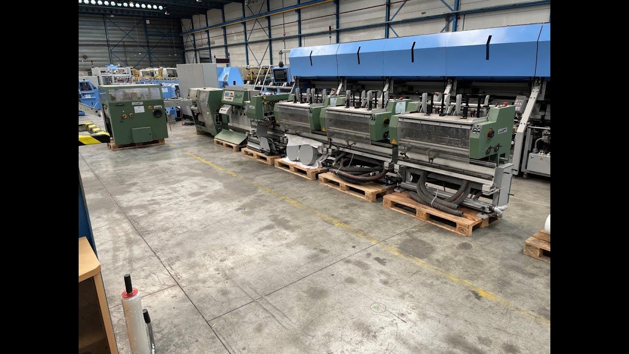 Müller Martini Presto (2002) Saddle stitcher with 6 feeders, cover feeder and stacker @KGT
