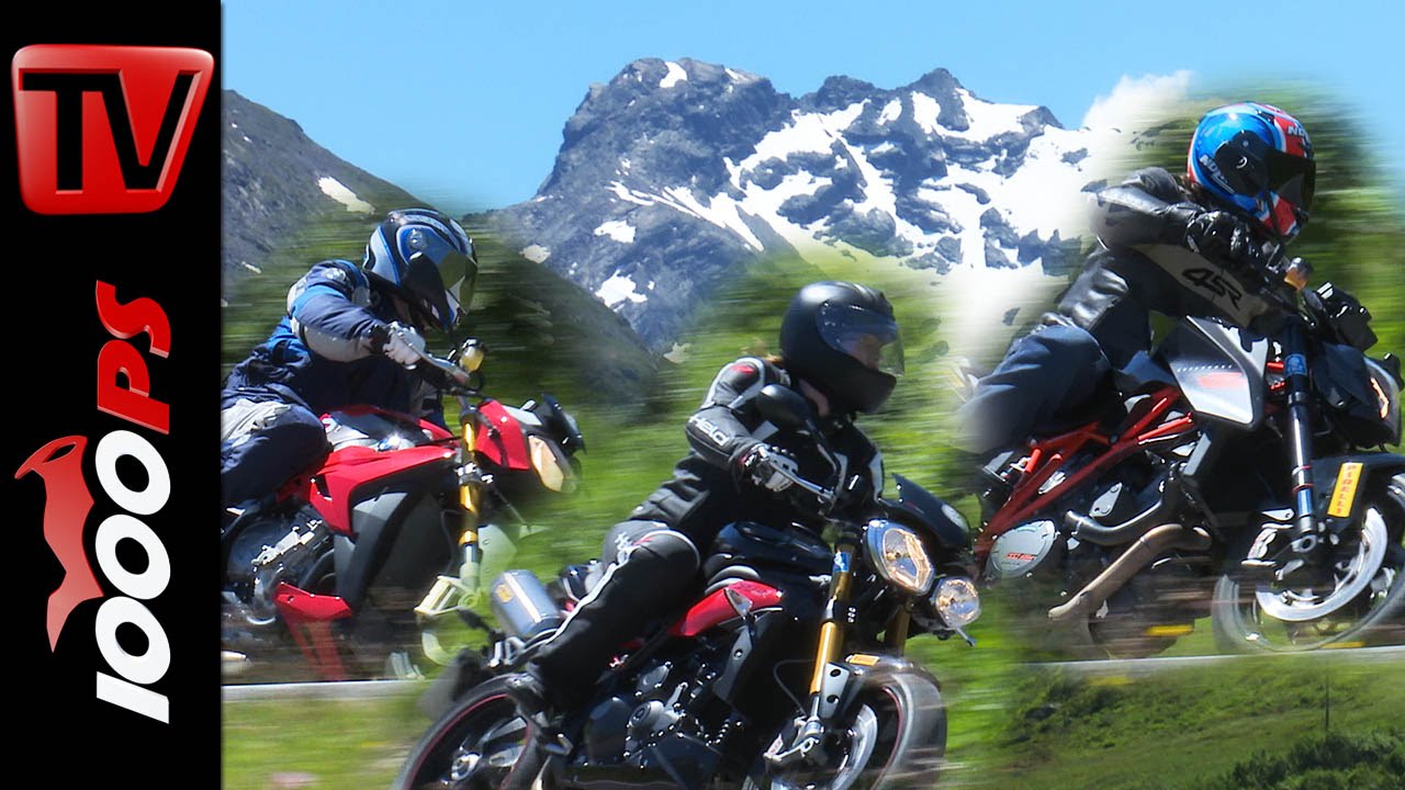 2015 Naked Bike Group Test Alps | BMW S1000R, Triumph Speed Triple, KTM SuperDuke