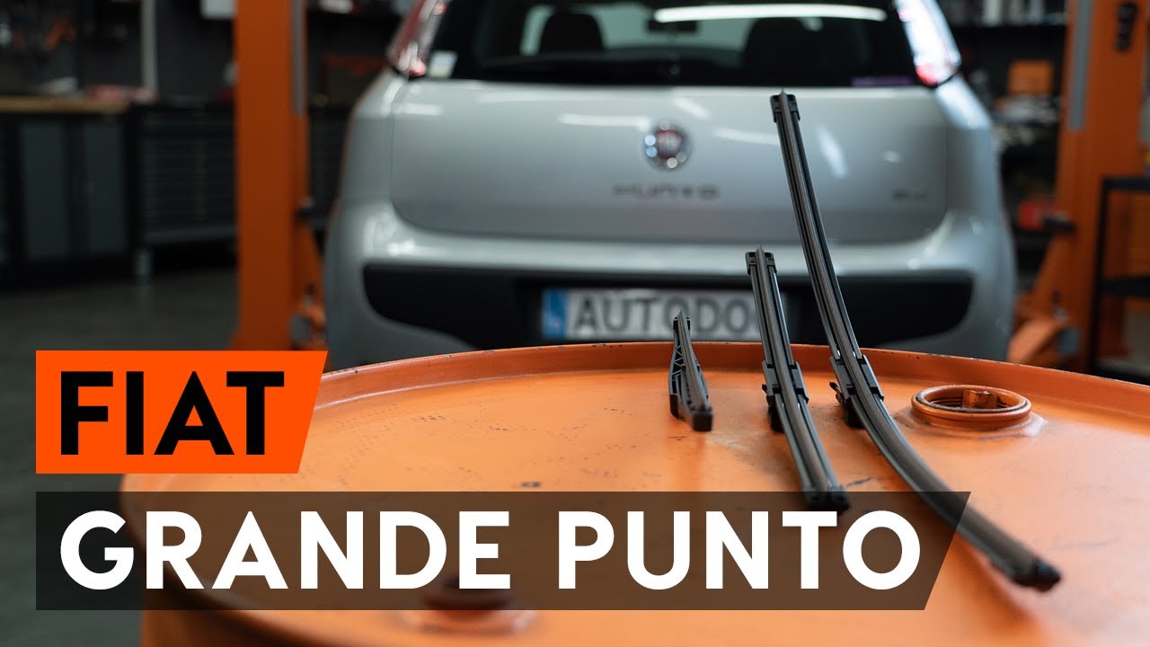 Cómo cambiar los limpiaparabrisas FIAT PUNTO 199 [VÍDEO TUTORIAL DE AUTODOC]
