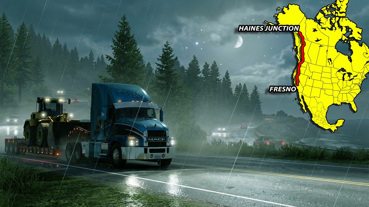 Yukon to California on American Truck Simulator