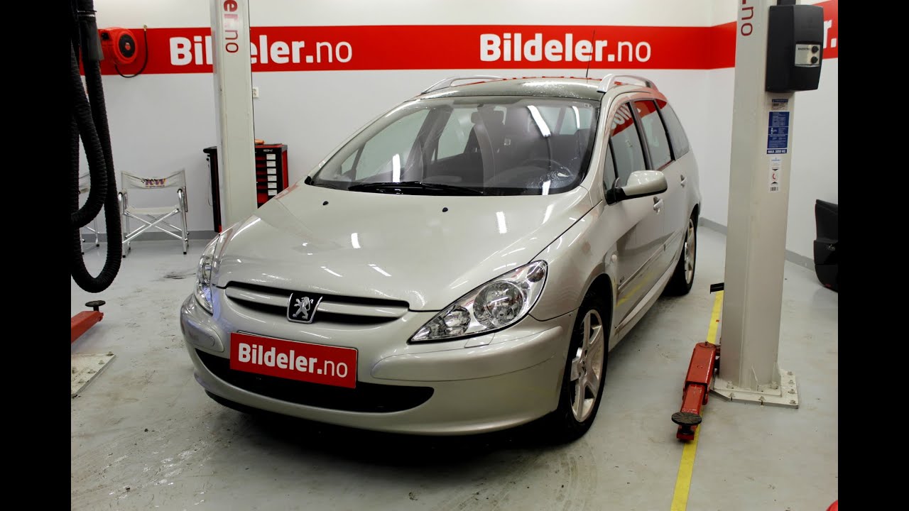 Peugeot 307: Hvordan bytte bremser bak (bremseskiver & klosser) - 2001 til 2008 mod.