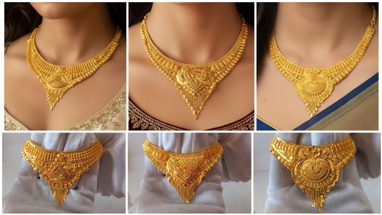 Necklace Designs with price | Gold Haar Latest Design @trisha gold art
