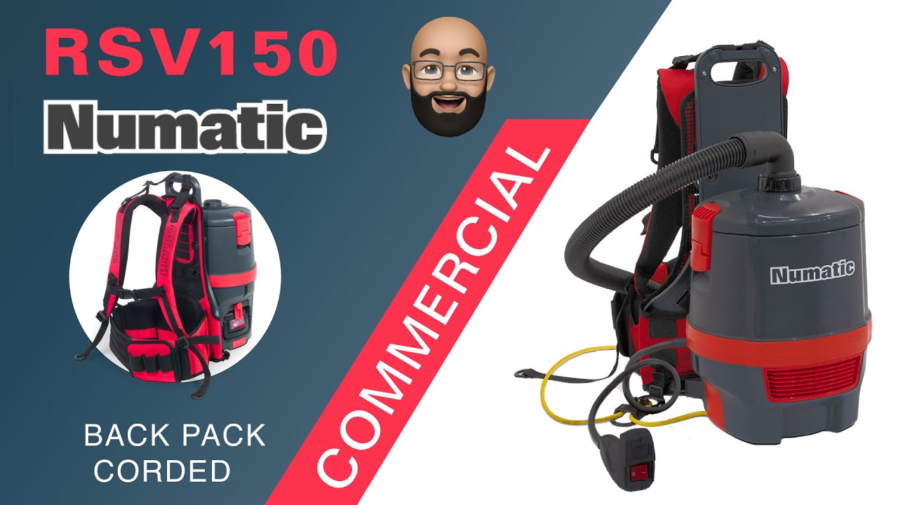 Numatic - Nacecare RSV150 Backpack Vacuum Cleaner - Vacuum Warehouse Canada