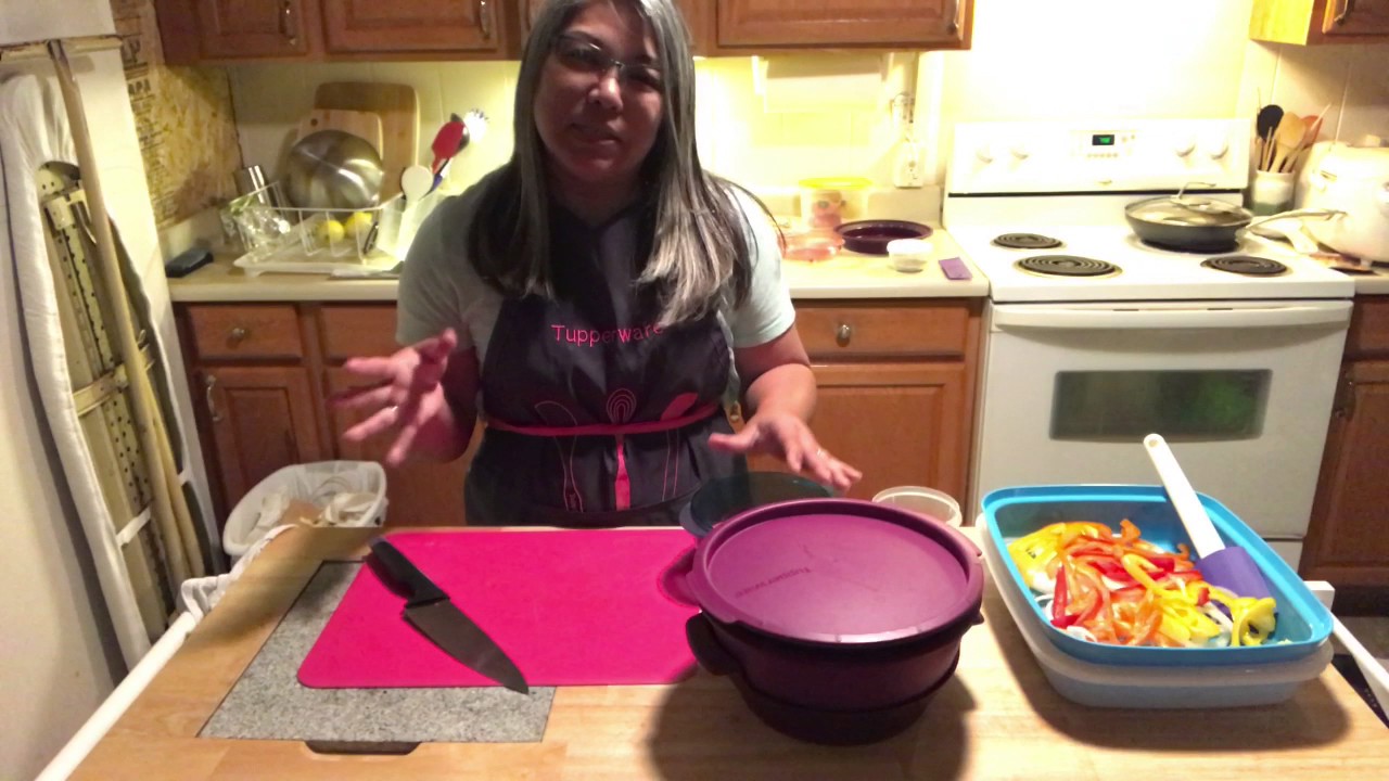 Tupperware smart steamer chicken fajitas