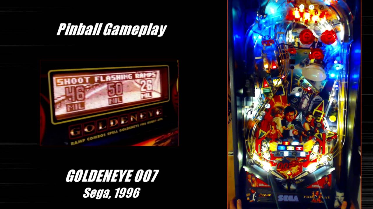 Goldeneye 007 pinball machine gameplay