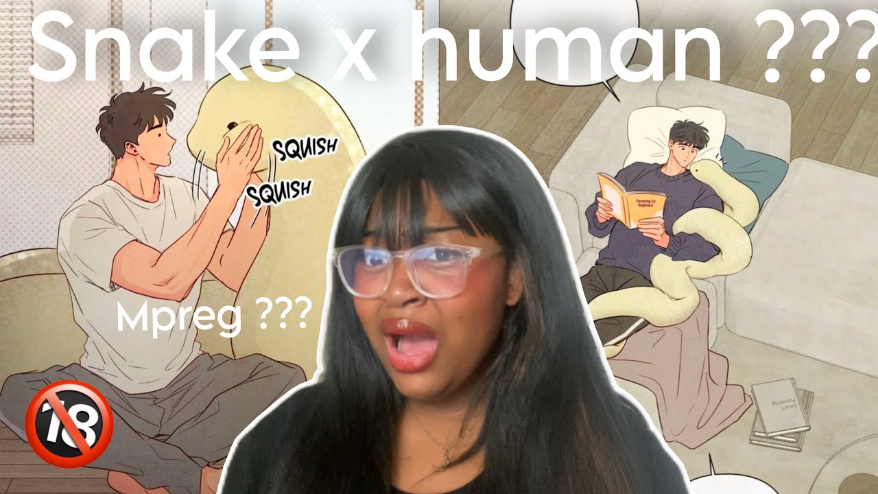 A Bl manwha about a snake and a human 😨 he gets pregnant 