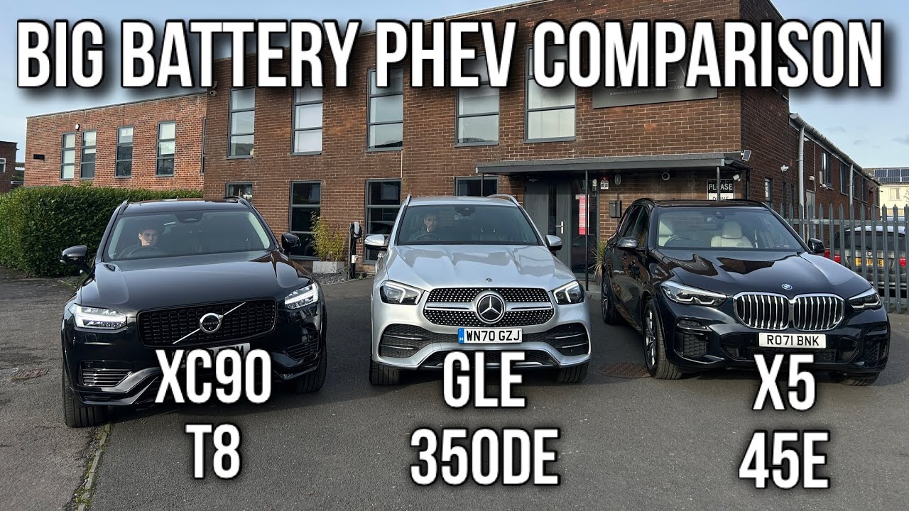 Volvo XC90 T8 v Mercedes GLE 350de v BMW X5 45e - big battery PHEV comparisons