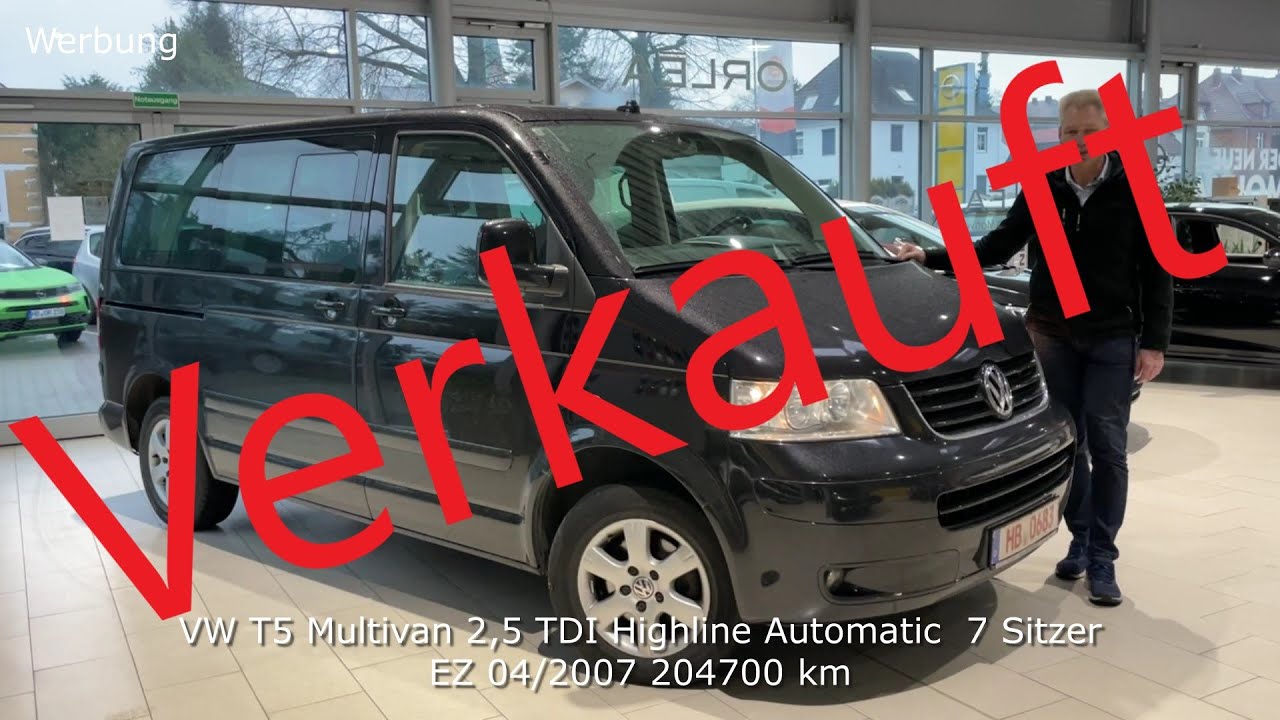 VW T5 Multivan 2,5 TDI Highline Automatic  7 Sitzer EZ 042007 204700 km