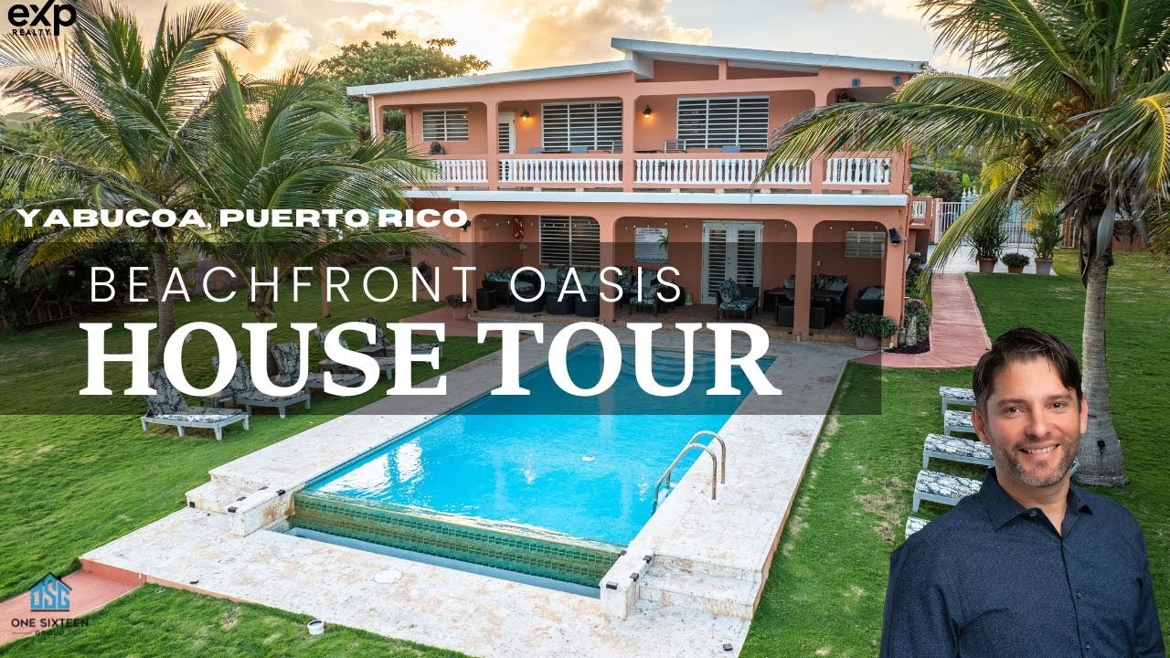 For Sale!  Beachfront 6-Bed Villa with Infinity Pool for Sale in Yabucoa, Puerto Rico | Casa del Mar