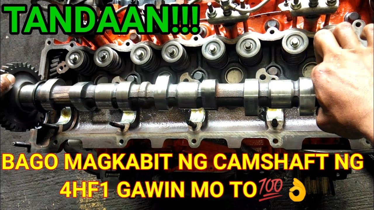 PAANO MAG TIMING NG CAMSHAFT NG 4HF1?