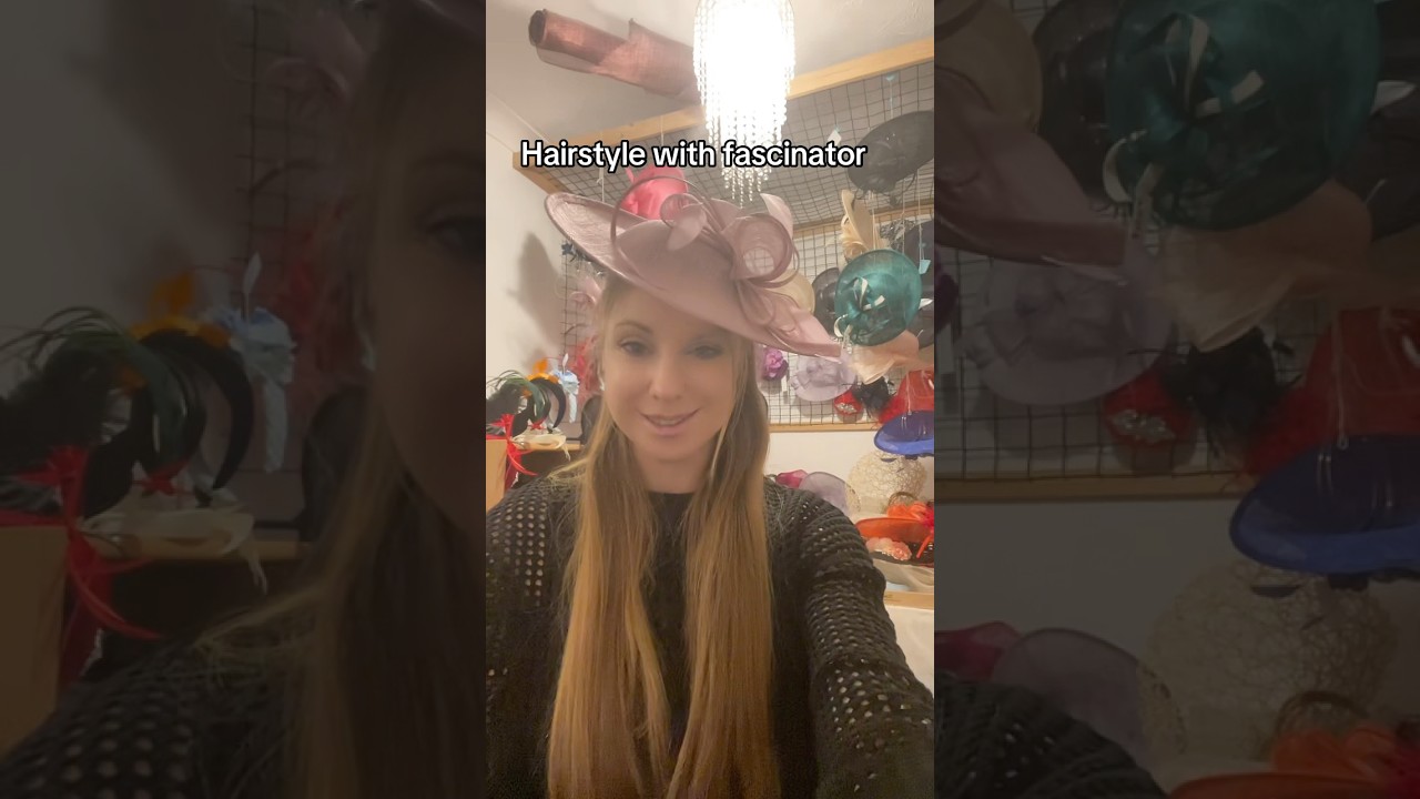 Hairstyle with fascinator 