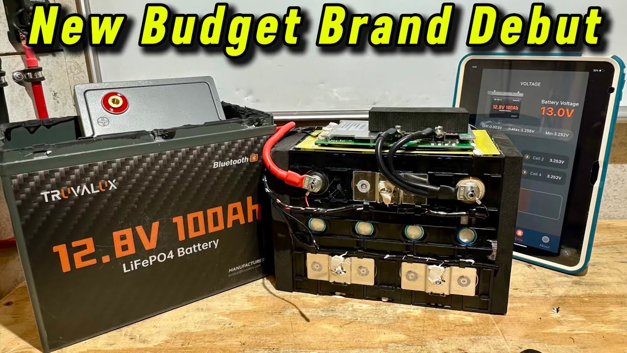 Budget 12V LiFePO4: TRUVALUX 12.8V 100Ah LiFePO4 Lithium Battery Review & Teardown