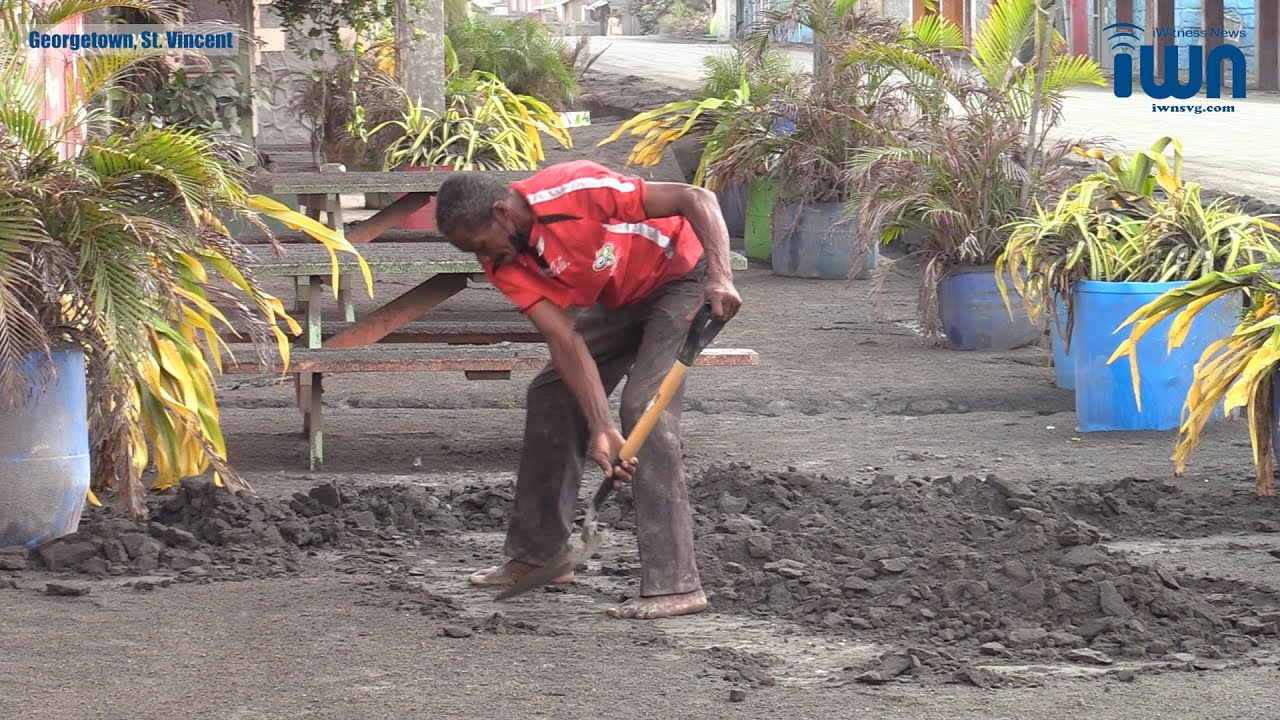 Volcanic ash turns to ‘concrete’ in Georgetown