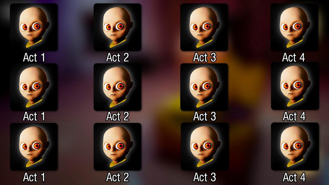 The Baby In Yellow 4, The Baby In Yellow 6, The Baby In Yellow 3, The Baby In All Act| Full Gameplay