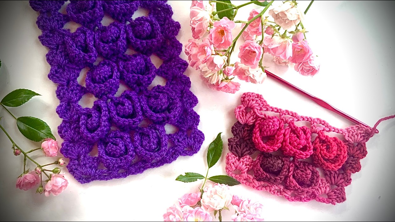 🌹 HÄKELmuster  BELLA ROSÈ 🌹DAS ROSENMUSTER🌹 