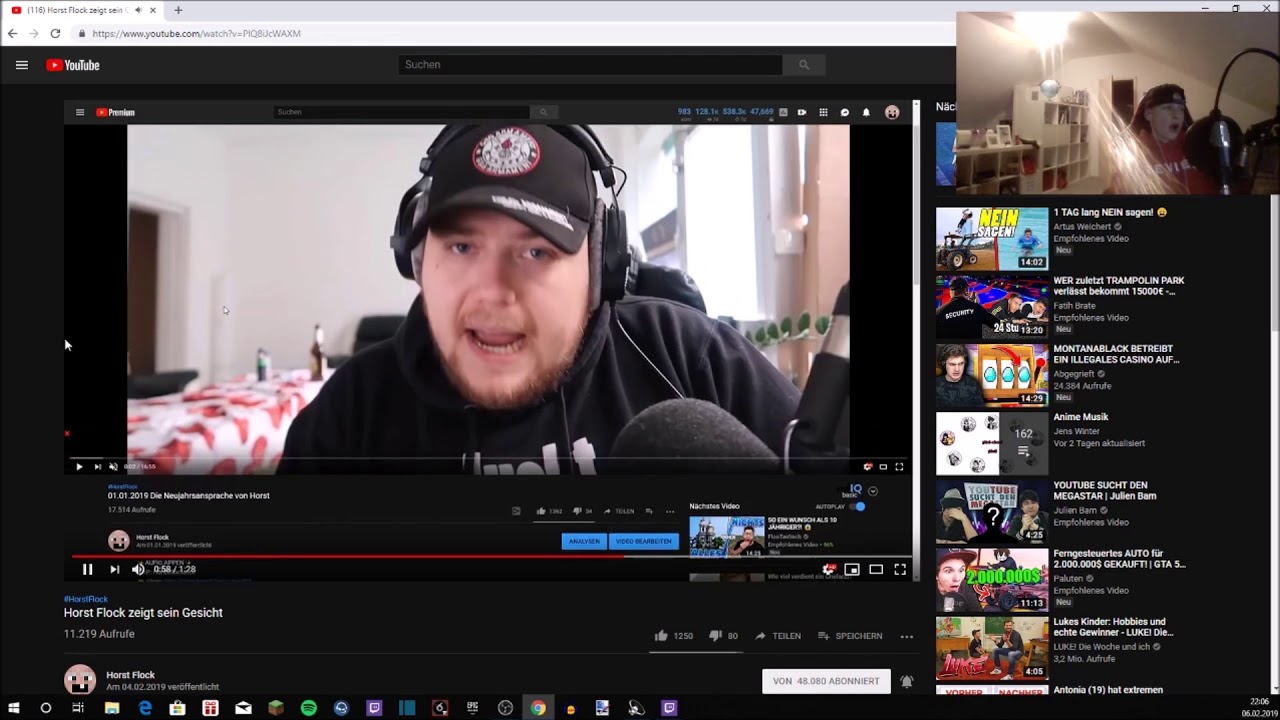 byrazer reagiert auf Horst Flock   zeigt sein Gesicht