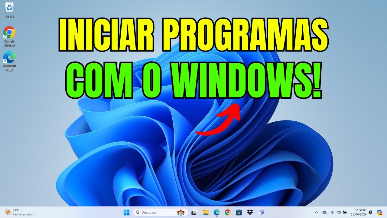 COMO COLOCAR um PROGRAMA para INICIAR com o WINDOWS 11