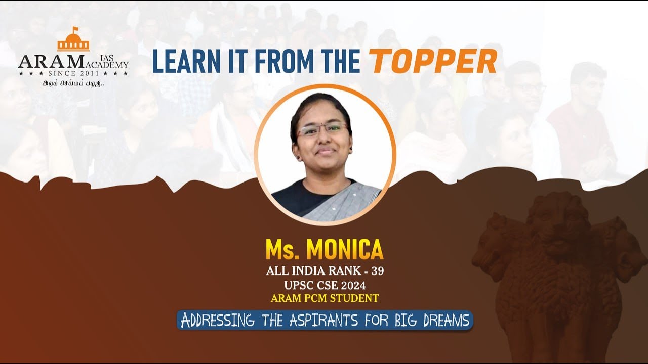 ARAM LEARN IT FROM THE TOPPER - Ms. MONICA