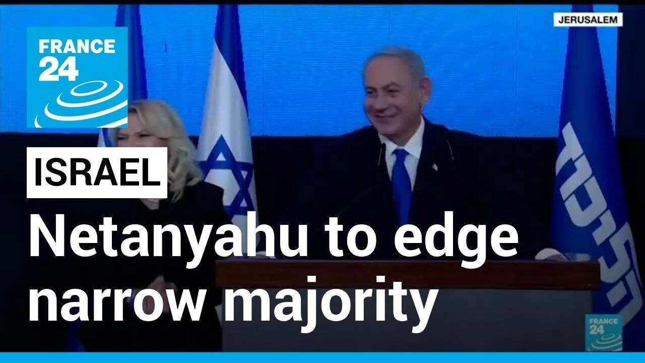 Israel elections: Netanyahu appears to edge toward narrow majority win • FRANCE 24 English