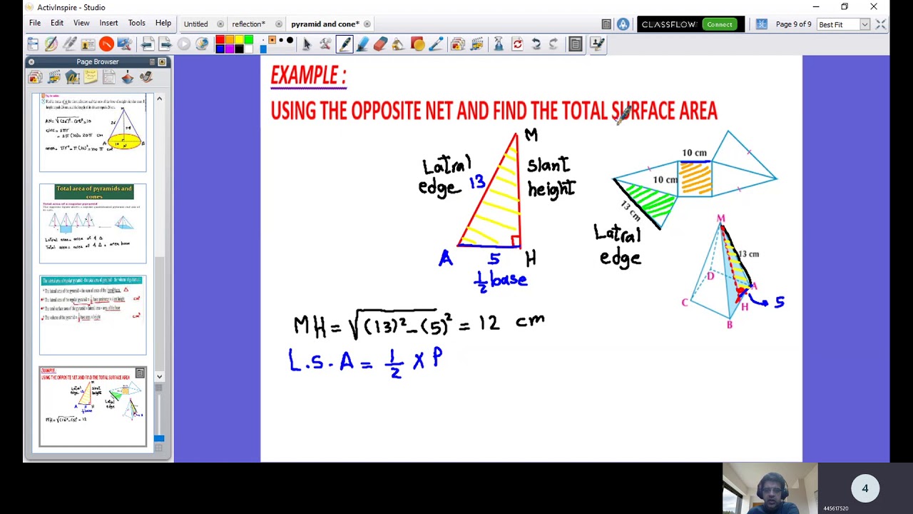 follow solid geometry area and volume of pyramid