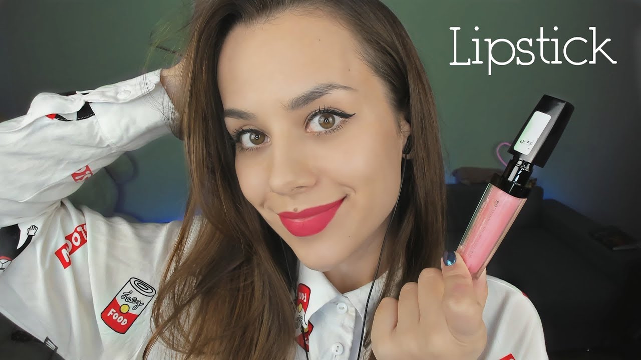 АСМР Нанесение блеска для губ 💄 | Звуки рта 👄 | Легкие звуки  | Таппинг