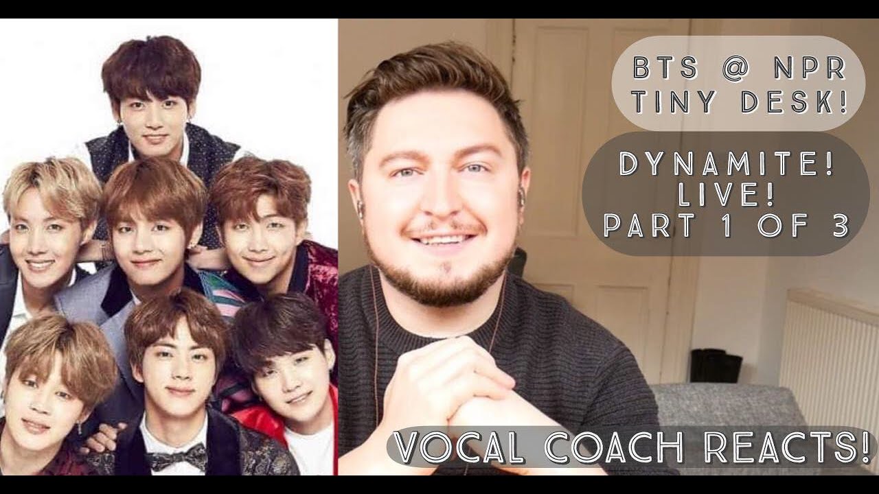Vocal Coach Reacts! BTS! NPR Tiny Desk Concert! Dynamite! Live! Part 1 of 3!