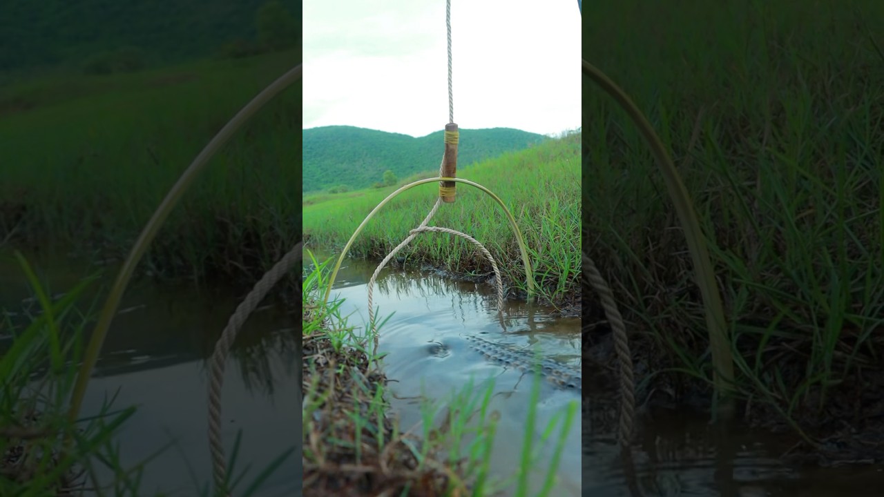 Unique Technique Quick Crocodile Trap #shorts