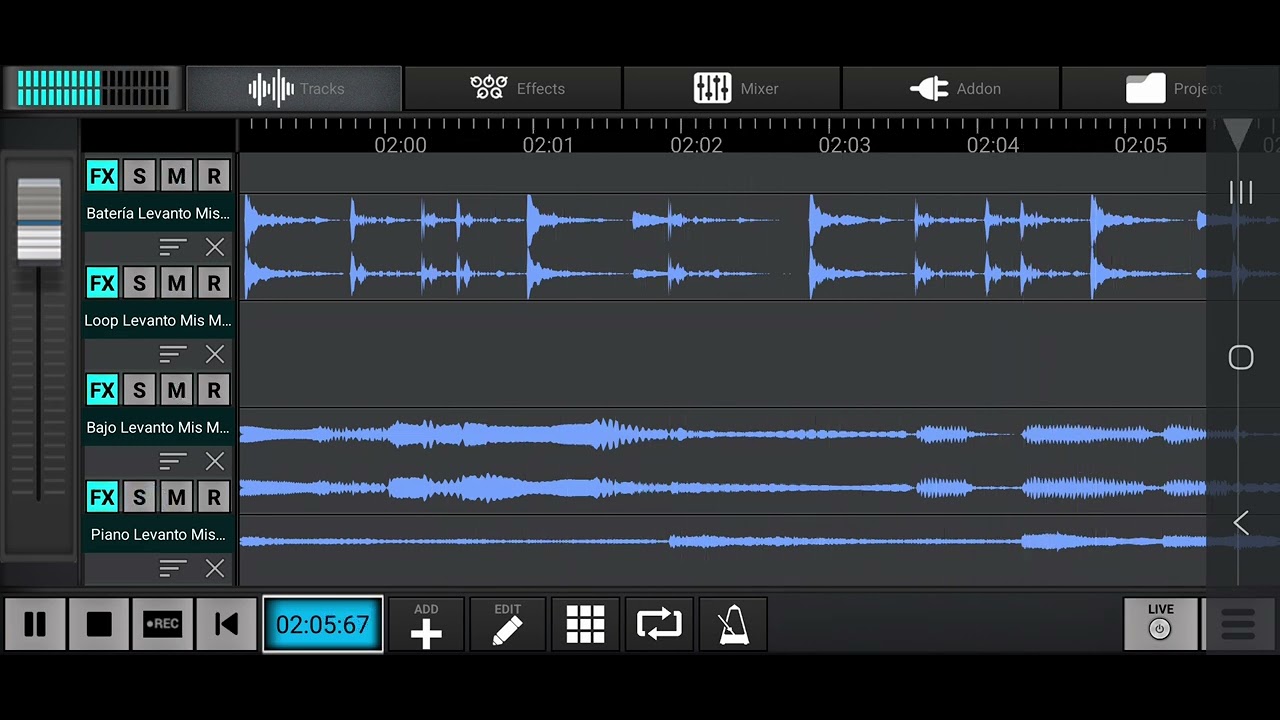 Multitrack levanto mis manos Samuel Hernández.