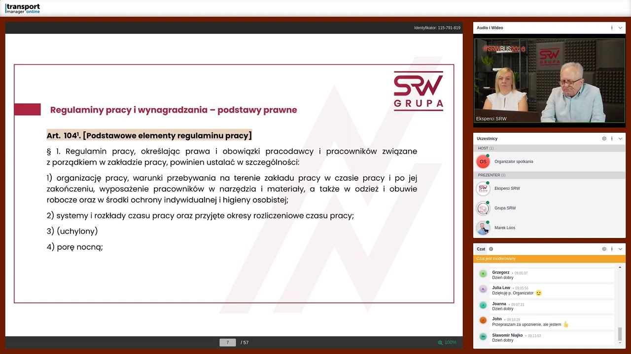 WEBINAR GRUPA SRW & Transport Manager : Transport pod lupą - zmiany i oszczędności
