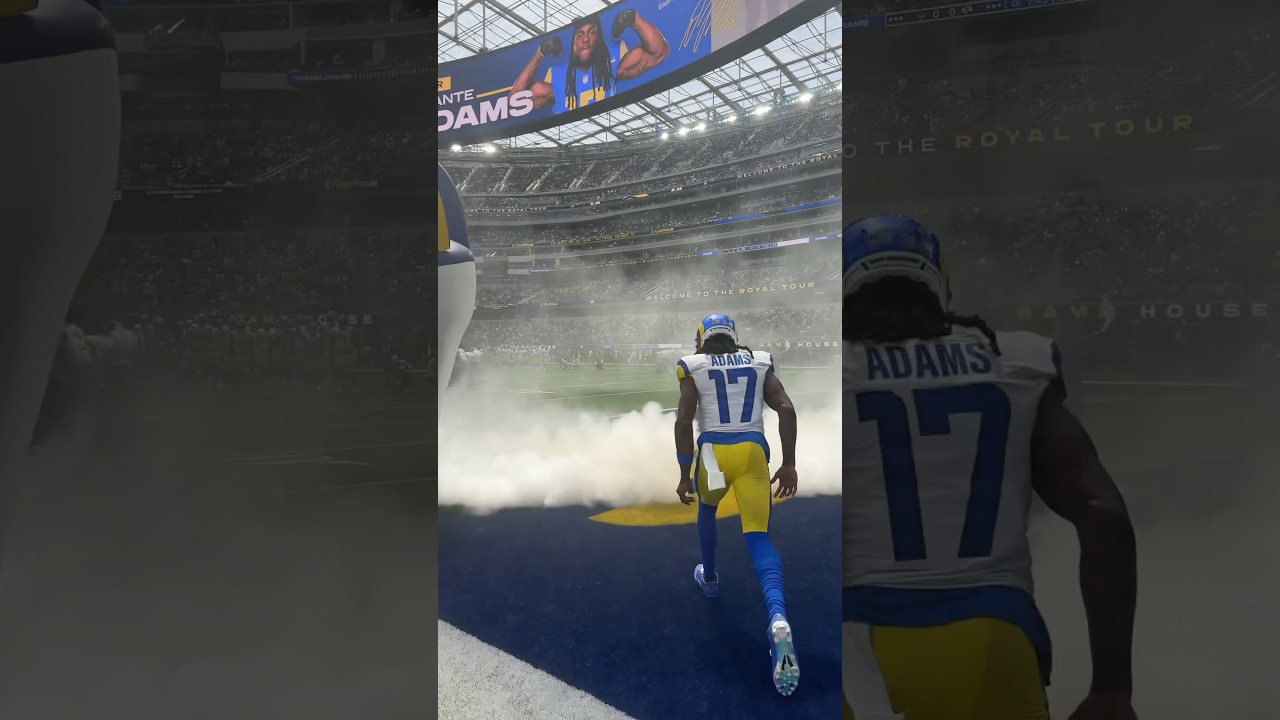 Davante&rsquo;s first run out as a Ram. Chills. #rams #nfl #shorts