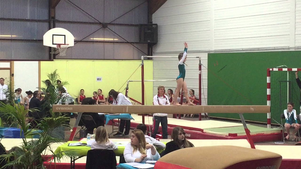 Compétition de Gym - poutre - Noémie, 1ère année Benjamine 12 Mars 2016
