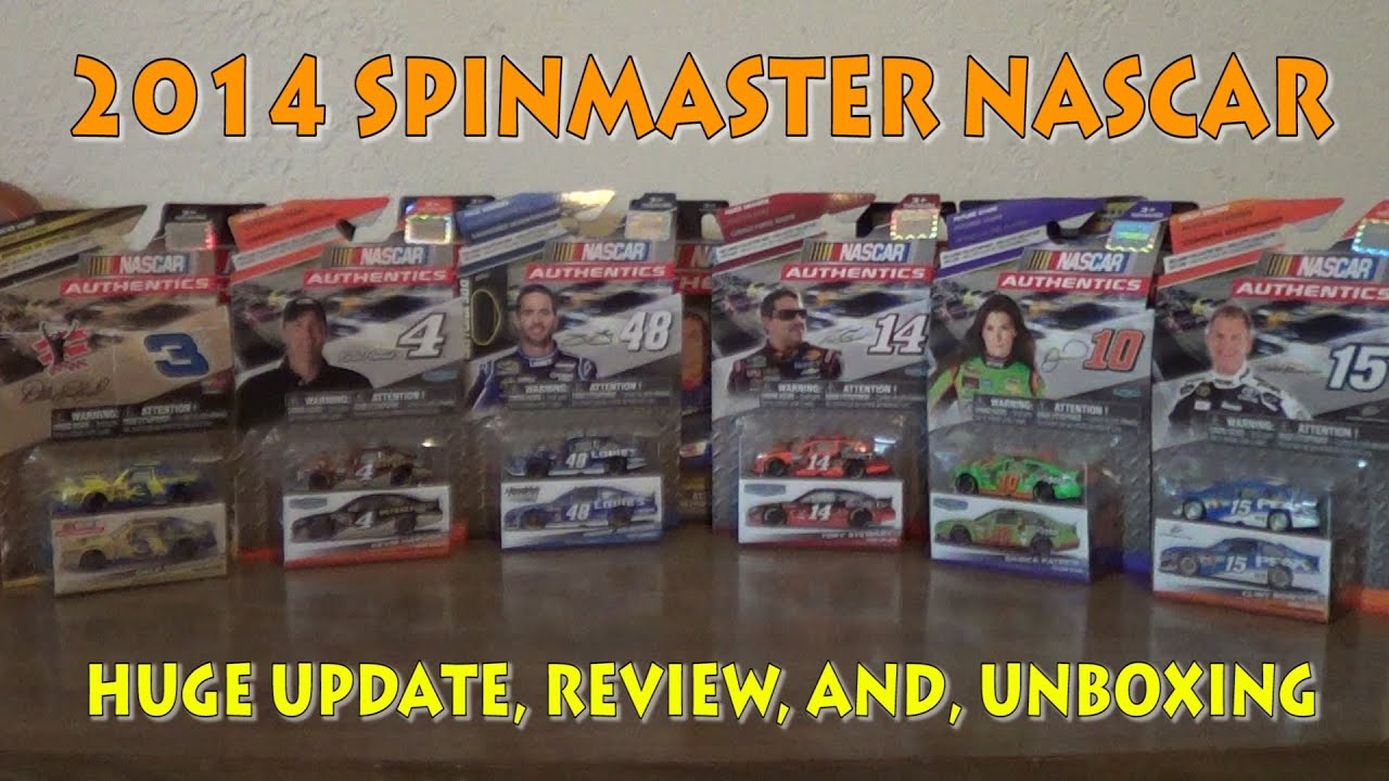 2014 Spin Master NASCAR Authentics ОГРОМНОЕ обновление, обзор и распаковка HD-видео