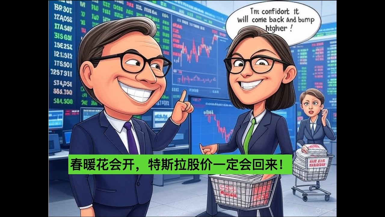 特斯拉FSD V13.2.8带我回家，安心！春暖花会开，特斯拉股价一定会回来！Ark基金木头姐加仓特斯拉！