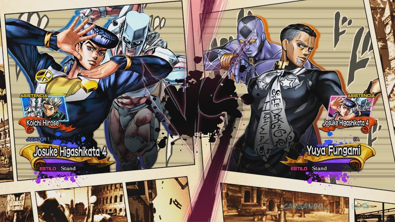 Юя Фунгами против Джоске DLC Геймплей JoJo's Bizarre Adventure All star Battle R