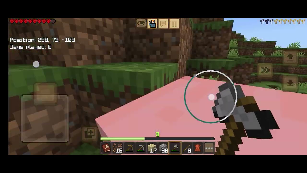1st day in hardcore mainecraft 