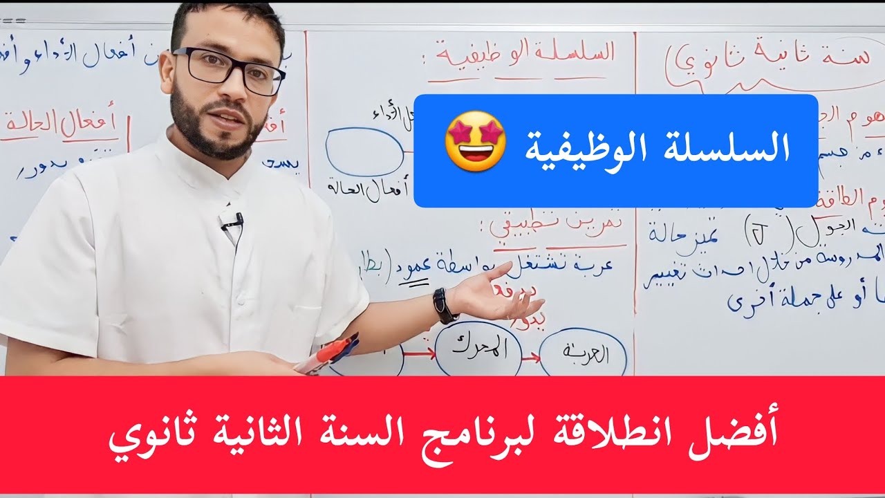 اول درس تحتاجو في برنامج السنة الثانية ثانوي فيزياء- السلسلة الوظيفية + تمريني تطبيقي